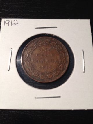 1912 Canadian Large Cent photo