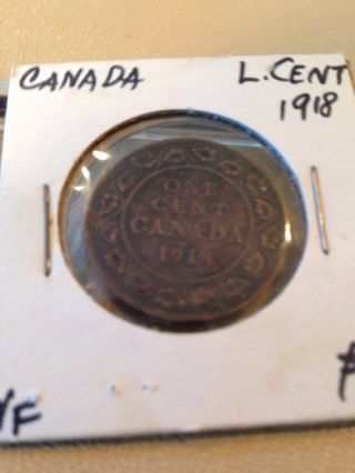 1918 Canada Large Cent photo