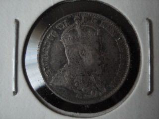 1907 5c Canada 5 Cents,  F/vf Toned photo