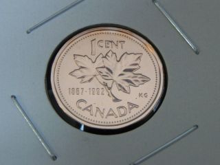 1992 Bu Pl Unc Red Canadian Canada Maple Leaf Penny One 1 Cent (1867 - 2002) photo