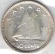 Tmm 1947 Maple Leaf George Vi Silver Dime Canada Gem Unc Coins: Canada photo 2