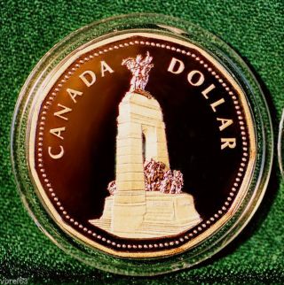 1994 Canada Proof Loon Dollar - National War Memorial Commemorative photo
