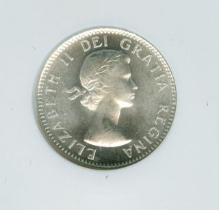 1959 Canada 10 Cents Ngc Ms65+ Blast White photo