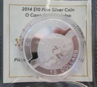 Canada 2014 $10 Igloo Fine.  9999 Silver Coin,  1st In Series photo