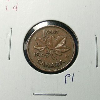 1945 Canada Small Cent - Great Colectible. photo