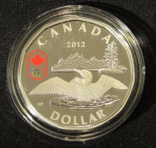 2012 Canada Lucky Loon 25th Anniversary Silver Dollar Coin photo