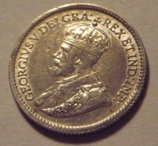 1913 Canada 92.  5% Sterling Silver Bu /uncirculated (5) Five Cents photo