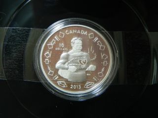 2013 Fine Silver Canadian Canada Vintage 75th Anniversary Superman $10 Coin photo