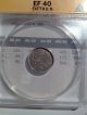 1872 H Canada 5 Cent Silver Coin Graded Xf 40 By Anacs Coins: Canada photo 1