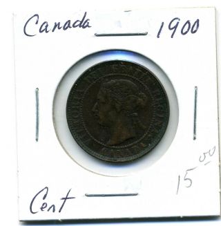 Canada Large Cent 1900,  Vf photo
