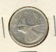 1953sf Queen Elizabeth Ii 50¢ Silver Half Dollar & 25¢ 0.  80 Silver 0.  45 Oz Au+ Coins: Canada photo 3
