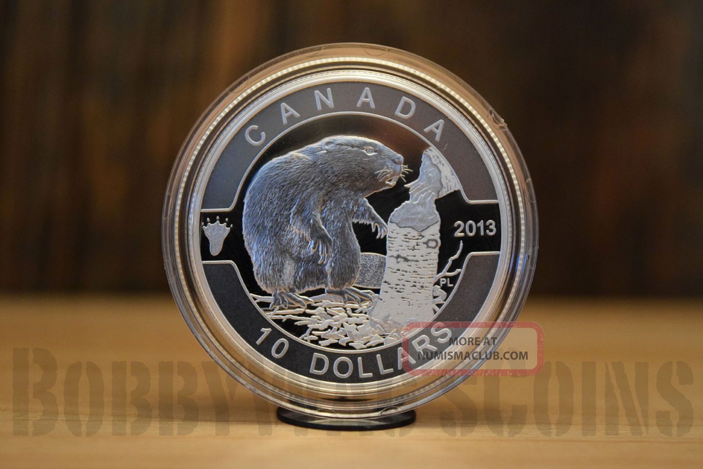 1/2 Oz Fine Silver Coin - The Beaver (2013) Coins: Canada photo