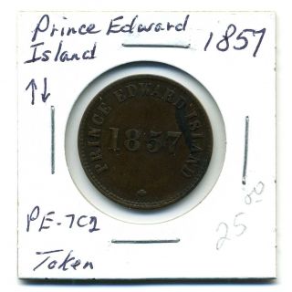 Prince Edward Island Token 1857,  Vf photo