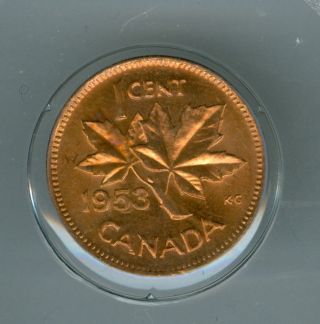 1953 Nsf Canada Cent Finest Graded State Red. photo