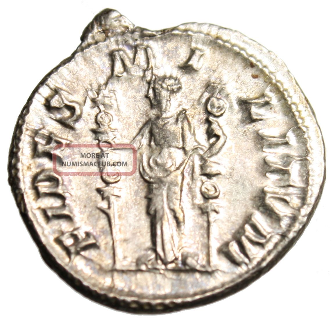 Maximinus I Thrax Silver Ar Denarius " Fides With Standards " Ric 7a