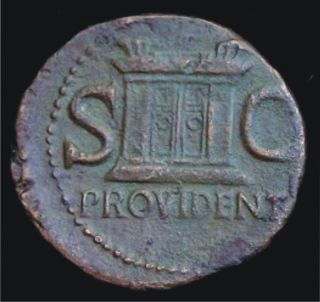 Ng Ancient Roman Bronze Coin Augustus Caesar 29 Bc To 14 Ad Ae Dupondius photo