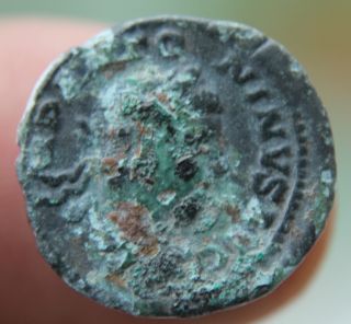 Roman Bronze Denarius Of Elagabalus 218 - 222 Ad photo