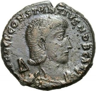 Ng Ancient Roman Coin Constantius Gallus Caes Ae Centenionalis Soldier Spearing photo