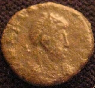 Ae4.  Arcadius 383 - 408 Ad.  Small Coin. photo