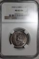 1924 Ngc Ms 65 South Africa 1/2 Penny Rare Grade State Coin Africa photo 3