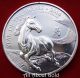 2014 Year Of Horse Silver Coin 1 Oz British Royal Uk Mirror Face Lunar Bu UK (Great Britain) photo 3