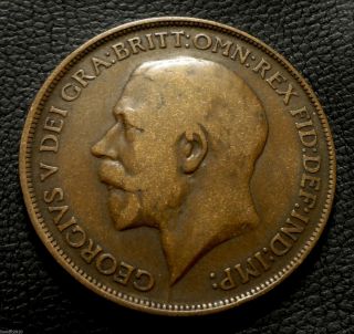 United Kingdom,  Gb.  1913 1 Penny George V 