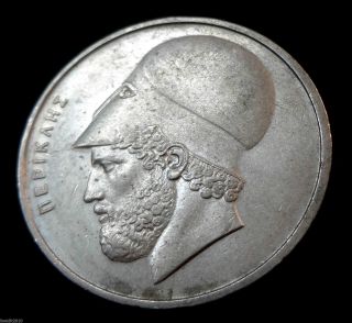 Greece,  1976 20 Drachmai General Of Athens Golden Age Coin photo