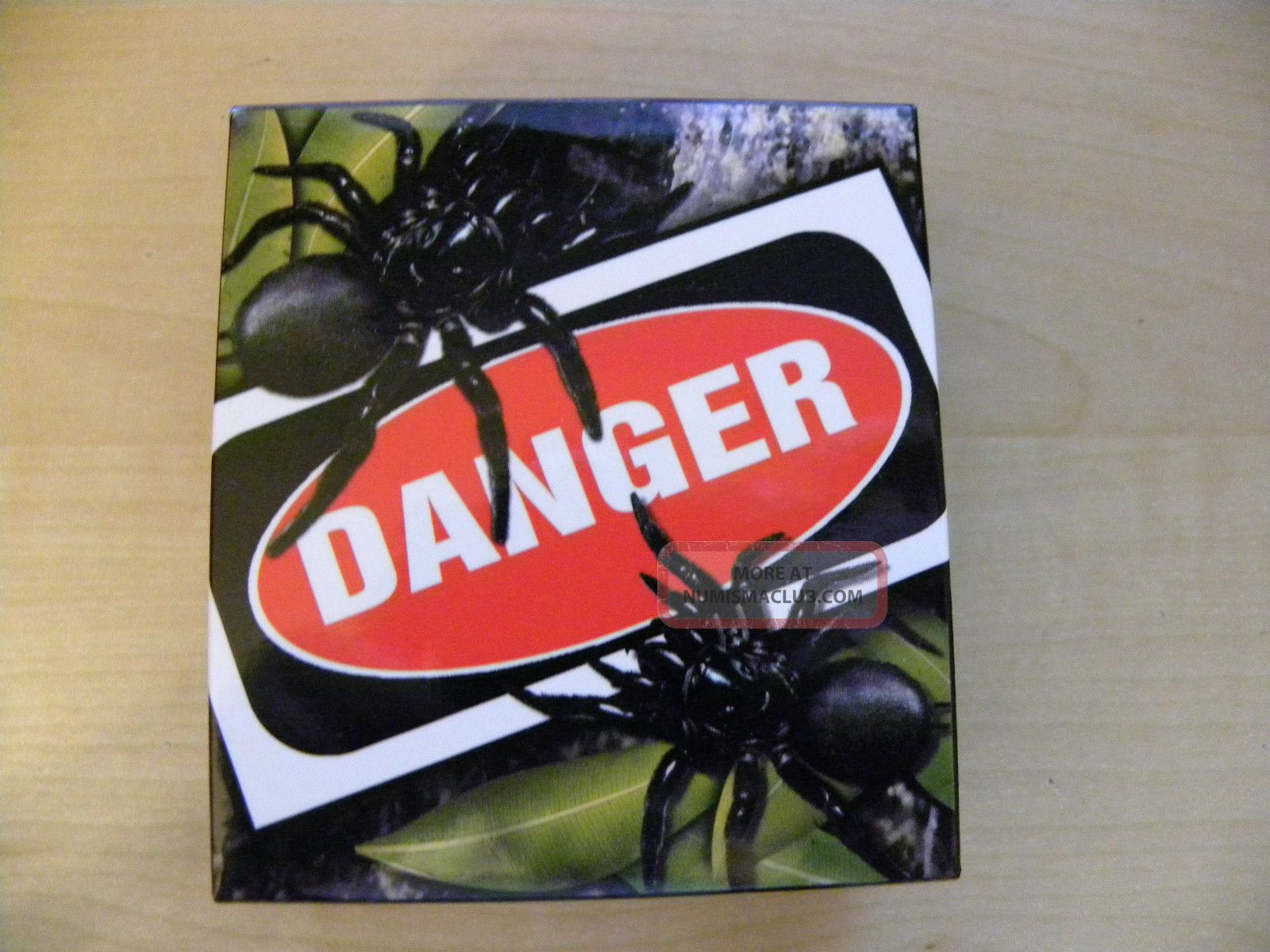 2012 Tuvalu $1 Deadly & Dangerous Series - Funnel Web Spider Proof, Australia & Oceania photo