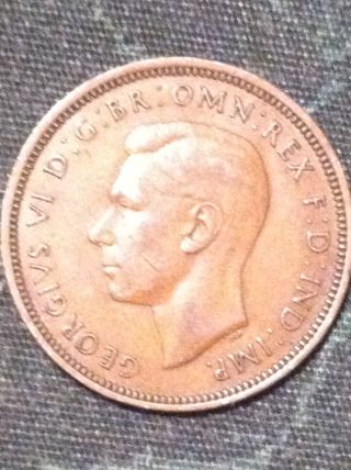 Great Britain 1/2 Penny,  1943 photo