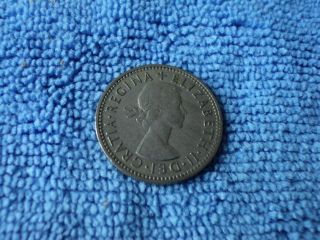 1955 British 1 Shilling Coint - C photo