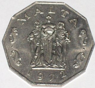 Malta 50 Cents 1972 Coin photo