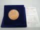 1997 Israel 50th Anniv.  A Jubilee For You State Medal 38.  5mm 28g Bronze+case+coa Middle East photo 1
