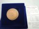 1997 Israel 50th Anniv.  A Jubilee For You State Medal 38.  5mm 28g Bronze+case+coa Middle East photo 2