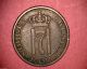 1951 Norway 2 Ore Coin Europe photo 3