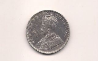 India British 1912 One Rupee Silver Unc Coin photo