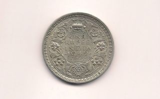 India British 1942 One Rupee Silver Unc Coin photo