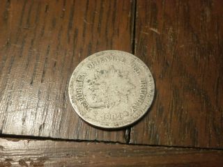 1901 A Uruguay 2 Centesimos Coin Republica Oriental Del Uruguay photo