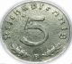♡ Germany - German Third Reich 1941b 5 Reichspfennig - Ww2 Coin W/ Swastika Coins: World photo 1