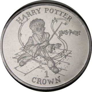 Elf Iom 1 Crown 2001 Harry Potter Casting A Spell photo