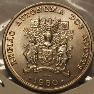 25$00 Escudos Acores Portugal 1980 photo