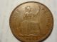 Great Britain 1962 Elizabeth Ii One Penny Bronze Coin Good UK (Great Britain) photo 1