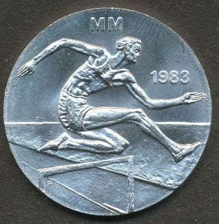 Finland 1983 50 Markka Siver Coin Helsinki World Championships Track And Field photo