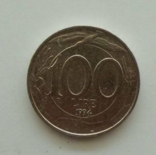 100 Lire.  Italy.  1994 photo
