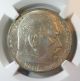 - Ngc Ms - 62 1937 - F 2 Reichsmark Mark - Bu / Unc - Nazi Era Silver Coin - Germany photo 3