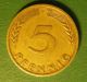 Germany 1949 F Post World War 2 - - German 5 Pfennig Coin 198 Germany photo 1
