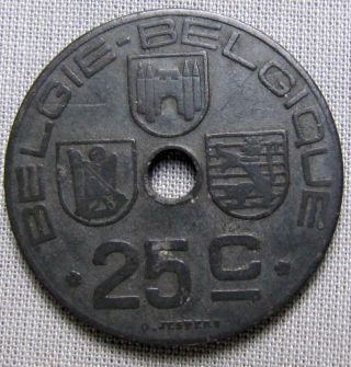 Belgium 1944 - 25 Centimes (belgie - Belgique) - Zinc photo