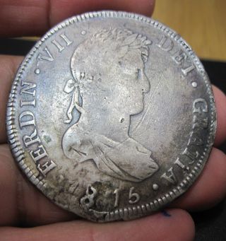 1815 Ng - M (nueva - Guatemala) 8 Reales (silver) - - - Very Scarce Date - - - - - - photo
