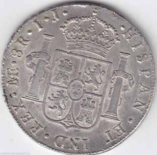 Spain/peru 8 Reales 1797 Large Silver Coin photo
