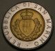 San Marino 500 Lire 1987r - Bi_metalic - Resumption Of Coinage - Xf Italy, San Marino, Vatican photo 1