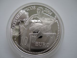 Spain 10 Euro,  2004,  Xxviii Summer Olympics - Athens 2004 photo